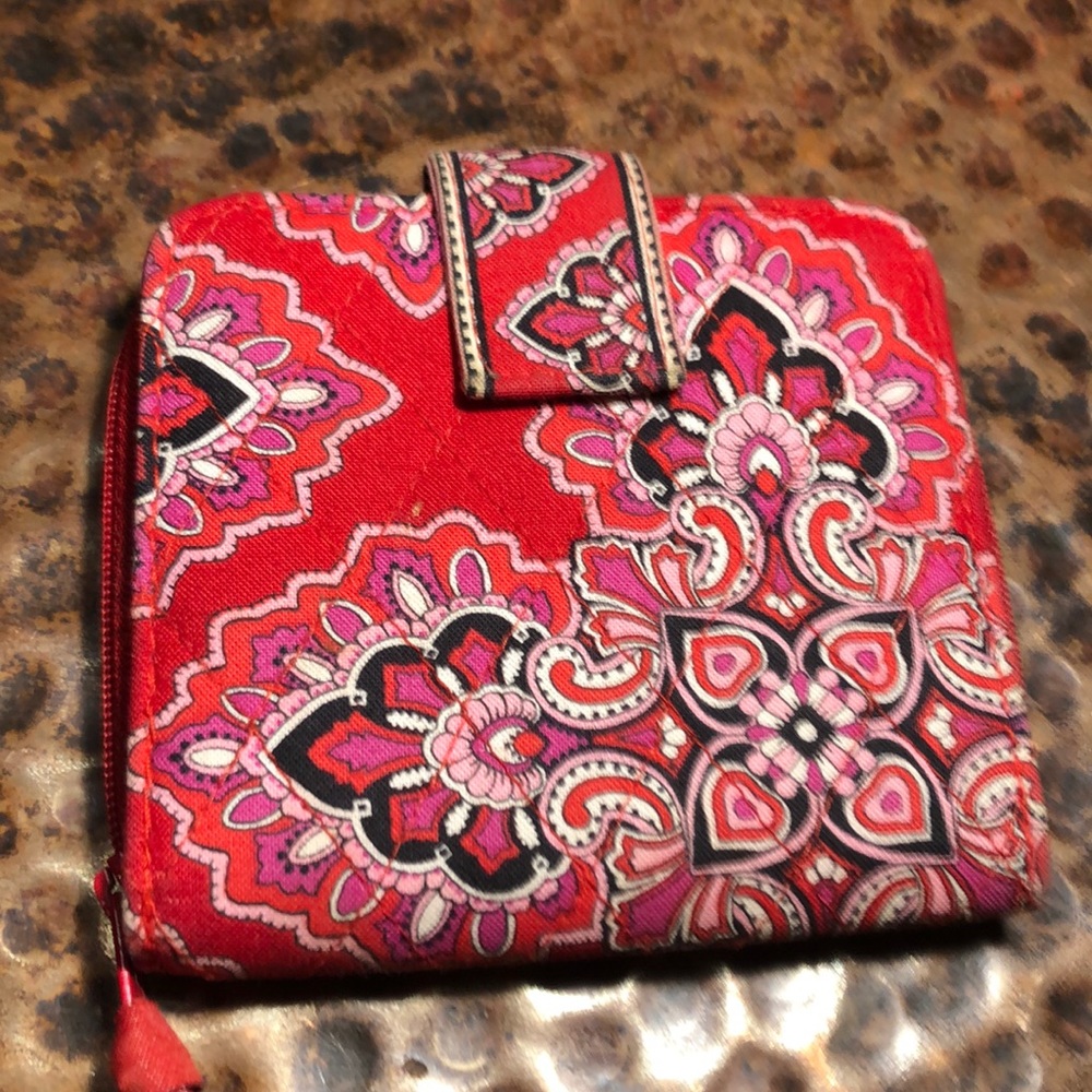 Vera Bradley Red Small (1/2 size) Wallet